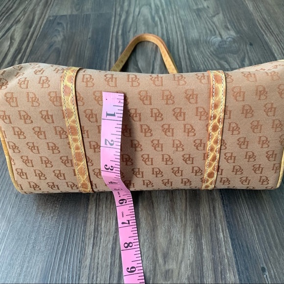 Dooney & Bourke Tan Signature Logo Handbag - Picture 13 of 16
